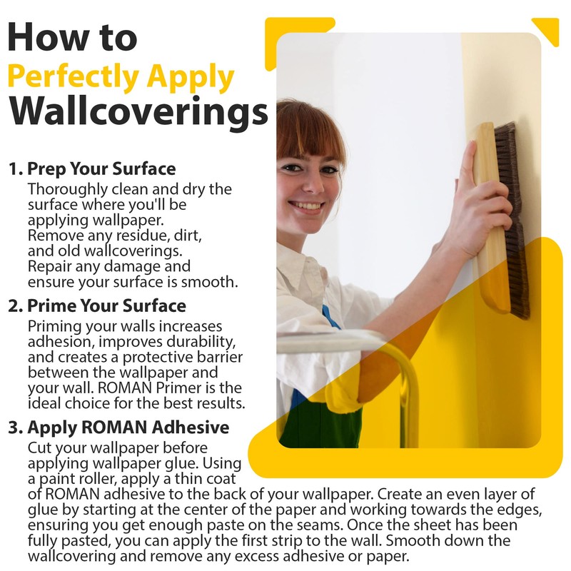 Roman Wheat-Based Wallpaper Paste Adhesive for Delicate Materials, Superior Wet