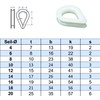 Plastic Thimble 20 mm Pack of 4 Nylon Thimbles for
