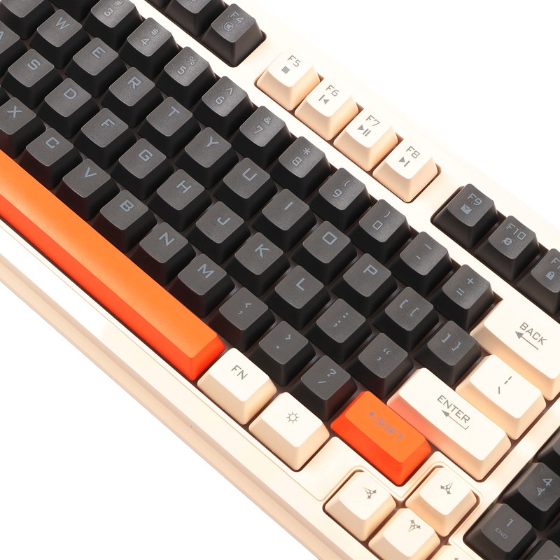 Gaming Keyboard USB 94 Keys LED Backlit Ergonomic Fodable Feet