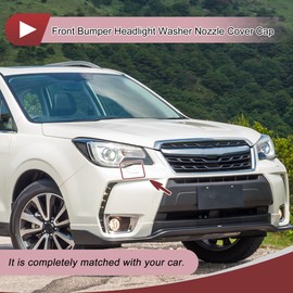HEROFFIX Front Right Bumper Headlight Washer Nozzle Cover Cap No.86636SG050WU Bumper Trim Nozzle Cover for Subaru Forester Sport 2013-2015 White Plastic 1 Pc