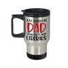 Fathers Day Travel Mug for Conservative Dad Trying Not To