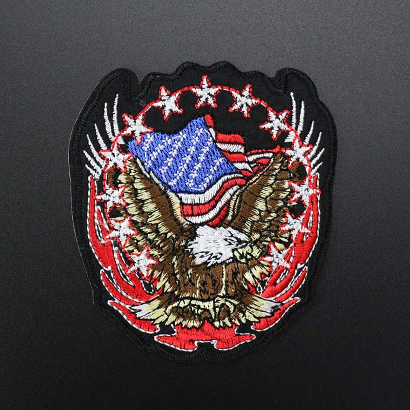 niumanery American Eagle Army Badge Punk Rock Bike Patch Large