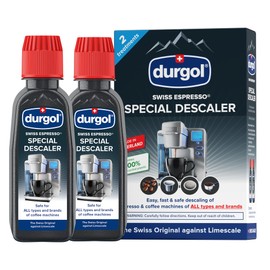 Durgol Swiss Espresso, Descaler and Decalcifier for All Brands of Espresso Machines and Coffee Makers, 4.2 Fluid Ounces (Pack of 2)