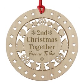 Red Ocean Christmas Decoration For Boyfriend Girlfriend 2nd Christmas Together Christmas Tree Decoration Keepsake Couple Gift