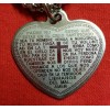 Stainless Steel Pendant with Our Father Prayer in Spanish -