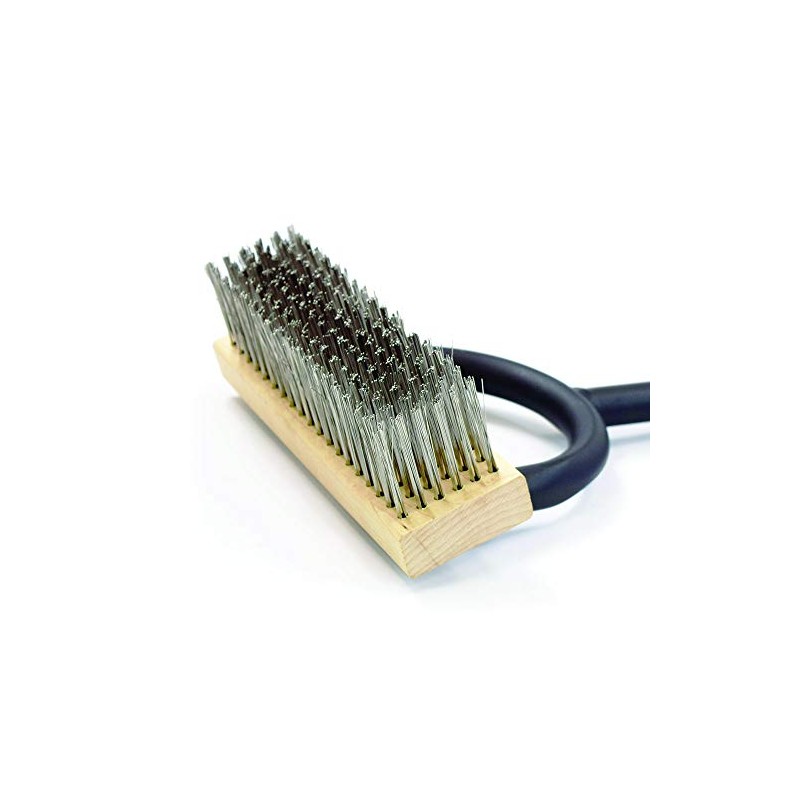 Texas Brush Grill Brush, 24" Handle, Stainless Steel Bristles