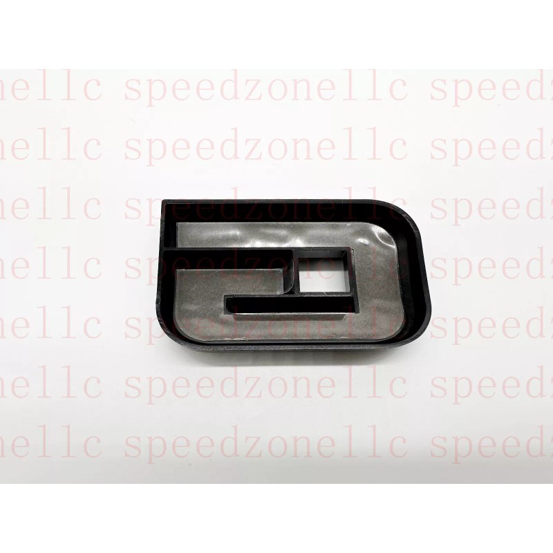 Auto Rear White Black Emblem Overlay 2019-2024 GMC Sierra 1500