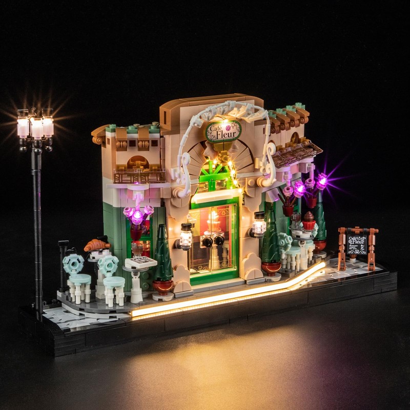YEABRICKS LED Light for 10362 Icons French Café Building Blocks