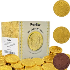 Original Vault Crypto Chocolate Coins, Made with Premium Belgian Chocolate, Gluten-Free, Non-GMO, Kosher Certified Dairy (Half-Pound)