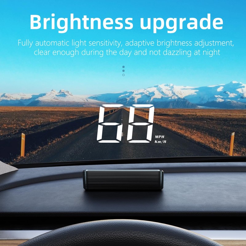 AZIJYV Head Up Display for Car, M2 (White) Windshield Speedometer