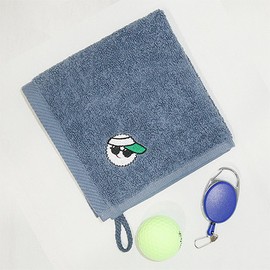 Songwol Towel Golfpong Antibacterial Golf Reel Towel Sports Towel, Brown + Black Reel / 송월타올 골퐁이 항균 골프 릴 수건 스포츠타올, 갈색+블랙릴