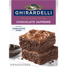 Ghirardelli Chocolate Supreme Brownie Mix, 18.75 oz (531 g) (Pack of 3)