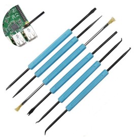 winmiya 6Pcs Dual-Sided Solder Assist Disassembly Tool PCB Cleaning Kit PCB Circuit Boards Soldering Tool Soldering Electronic Projects for Electronics Soldering Electronics Repair