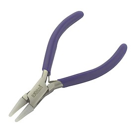 EXETON Jewelry Pliers Tool, Bail Making PLiers 6 in 1 Wire Wrapping Multi Step Loop Pliers, Chain Nose, Nylon Jaw Pliers, Round Nose Pliers, Beading Pliers DIY Art Craft Tools(Nylon Round Nose Pliers)