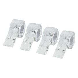 uxcell 4Pcs 1.5in X 10.5Ft Marble Grey Caulk Strip PVC Waterproof Self Adhesive, Kitchen Caulk Sealant Tape, Decorative Sealing Trim for Toilet Base, Floor, Molding and Sealant Tape