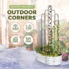 Idzo 71 in. Decorative Metal Trellis for Climbing Plants Outdoor,