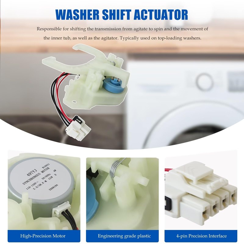 Jaclech GTW335ASN1WW GTW335ASN2WW GTW220ACK7WW for GE Washer Parts Kit 5-Piece