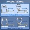 Exhaust Tacking Band Clamp-On Set, 2.5-Inch and 3-Inch Dual-Size Welding