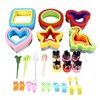 26PCS Sandwich Cutter and Sealer Set Stainless Steel Bread Cookie