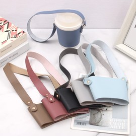 cup holder round coffee handbag handle strap bag handle drink holder takeaway drink holder with strap drink bag sleeve case drink sleeve cup sleeve hot drink ice condensation insulated handle drink