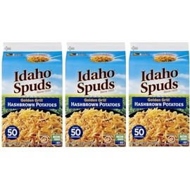 (Pack of 3) Idaho Spuds Hashbrown Potatoes, Golden Grill, Box, 33.1 oz