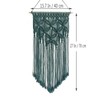 Winterdemoon Handmade Cotton Home Decor Macrame Wall Hanging Deep Green