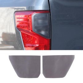 Tail Light Trim Film Compatible with Nissan Titan 2016-2023, Rear Taillight Lamp Vinyl Tint Film with Wrap Cover Vinyl Decals, 2PCS (Transparent Gray)