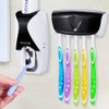 WAYCOM Dust-Proof Toothpaste Dispenser Toothpaste Squeezer Kit (Black)
