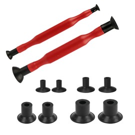 ZIMISI 2PCS Valve Lapping Kit, Double Ended Valve Grinding Stick Tool with 8 Suction Plates in 4 Sizes, Universal Car Oil Systems Engine Maintenance and Repair Accessories