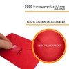 Made in The UK Transparent Envelope Circle Labels - 1"