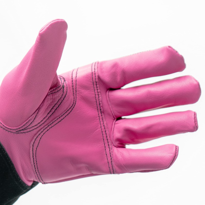 Defiant Metal TIG Welding Gloves - Premium Pink Goatskin Leather