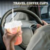 Ziliny 100 Sets Clear Plastic Cups with Lids, Straws, and