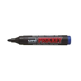 uni-ball 242438000 1.2-1.8 mm PM-122 Prockey Bullet Tip Permanent Markers - Assorted Colours (Pack of 4)
