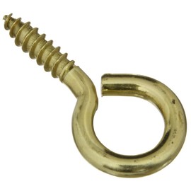 National Hardware N119-362 V2015 Screw Eyes - Solid Brass in Solid Brass, 3 pack,#8, 1-5/8"