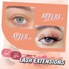 Half Lashes Wispy 3/4 False Eyelashes Natural Look Fluffy Clear