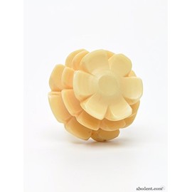Yellow Pine Cone Unusual Knob, Pull, Handle, for Cupboards, Doors, Cabinets, Drawers, Furniture, Kitchens (Plus Fitting Hardware) 4.37 cm Diameter 3.3 cm Rod Length