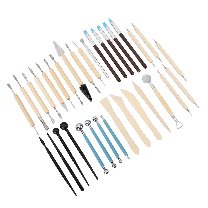 36Pcs Pottery Clay Sculpting Tools Kit Set Ceramic Carving Sculpting