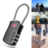 MAEZOE 4 Pack TSA Approved Luggage Locks, Combination Travel Cable