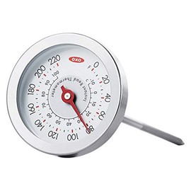 OXO Good Grips Analog Instant Read Thermometer, White, Small (11177300UK)