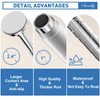 SUNALLY Shower Curtain Rod Adjustable 32-75 Inch, Spring Tension Shower