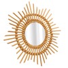 Wall Decor Rattan Mirror Star Shape Unique Simple Handwoven Mirror
