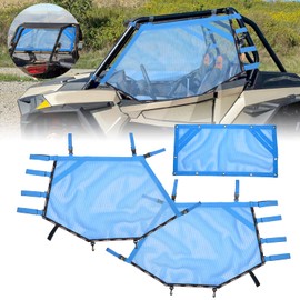 Sresk RZR Shade Nets/UTV Window Net/Roll Cage Mesh Guard for Polaris RZR/ATV Cabs and Roofs (Blue)