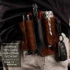 Multitool Flashlight Sheath Belt Leather EDC Pocket Organizer Pen Holder