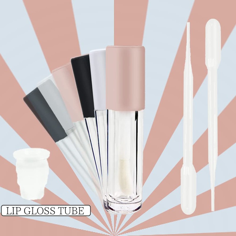 COSIDEA 24 tubos vacíos de 5 ml para brillo de