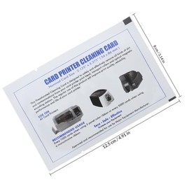 FUOYLOO Limpiador de Tarjetas Reutilizable para Máquinas de Tarjetas de Crédito y Terminales Pos, PVC Blanco, Paquete de 10 Unidades, Fácil de Aplicar