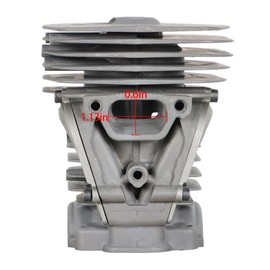 raseparter 455 460 Cylinder Piston Kit Replacement for 455 Rancher 455E 460 Rancher 47MM 537320402 537320501