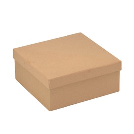 Glorex 6 2022 205 Square Box, Cardboard, Natural, 20.5 x 20.5 x 9 cm