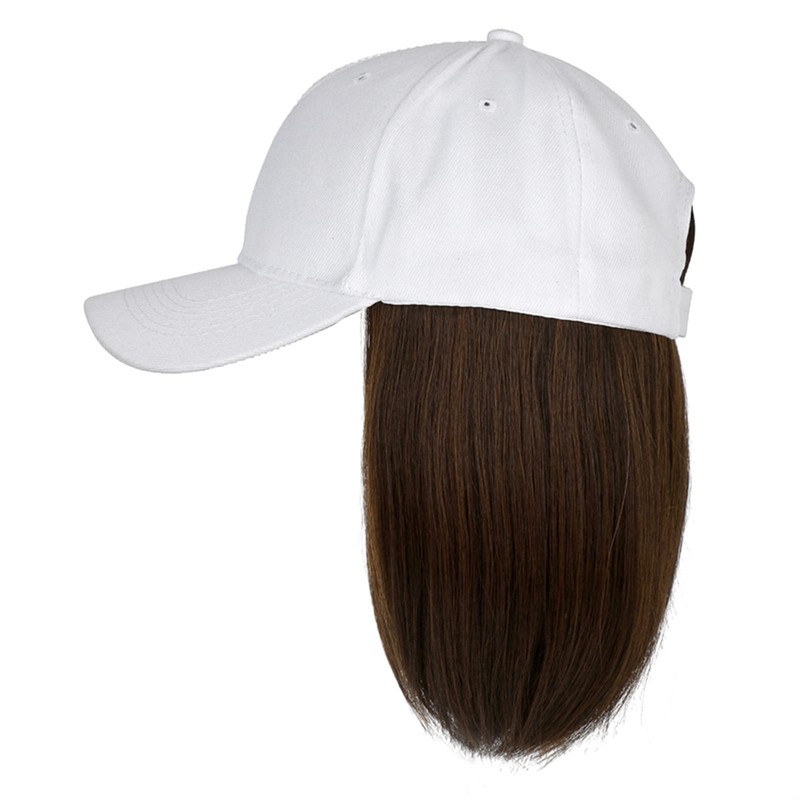 WDOPEN- Wig baseball cap,Adjustable detachable wig hat,Wig one piece cap.There