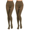 Paralinda 2 Pairs Women's Solid Color Tights 80D, Soft Opaque