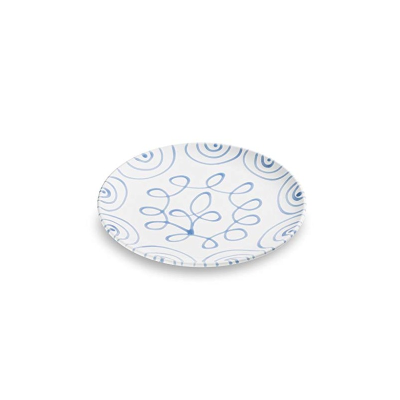 Gmundner Ceramics - Meat Plate Diameter 25 cm Mottled Blue